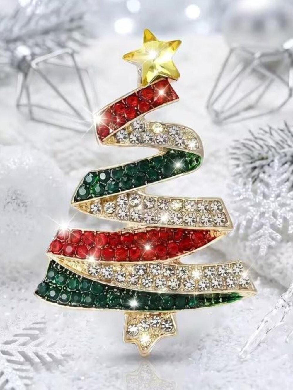 RIBBON TREE BROOCH